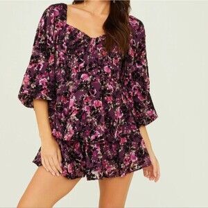 NWOT Altar'd State Tahila Sweetheart Floral Dress Size Medium